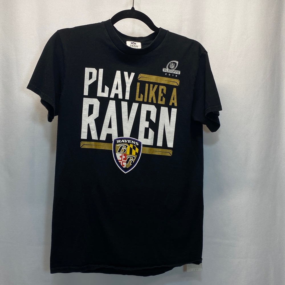 Baltimore Ravens NFL Playoffs 2019 T-Shirt Mens Small Football Play Like A Black